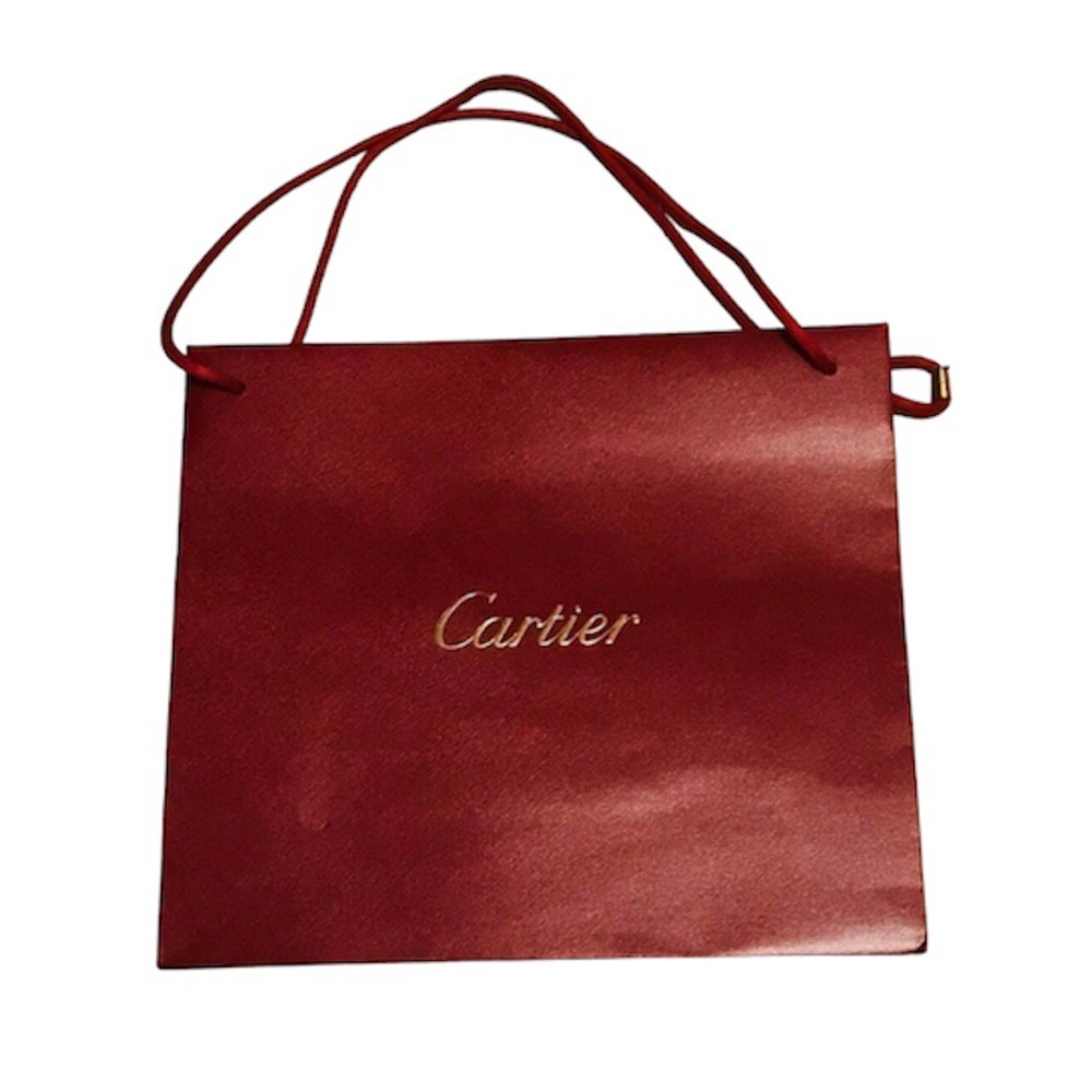 Red Cartier shopper bag
